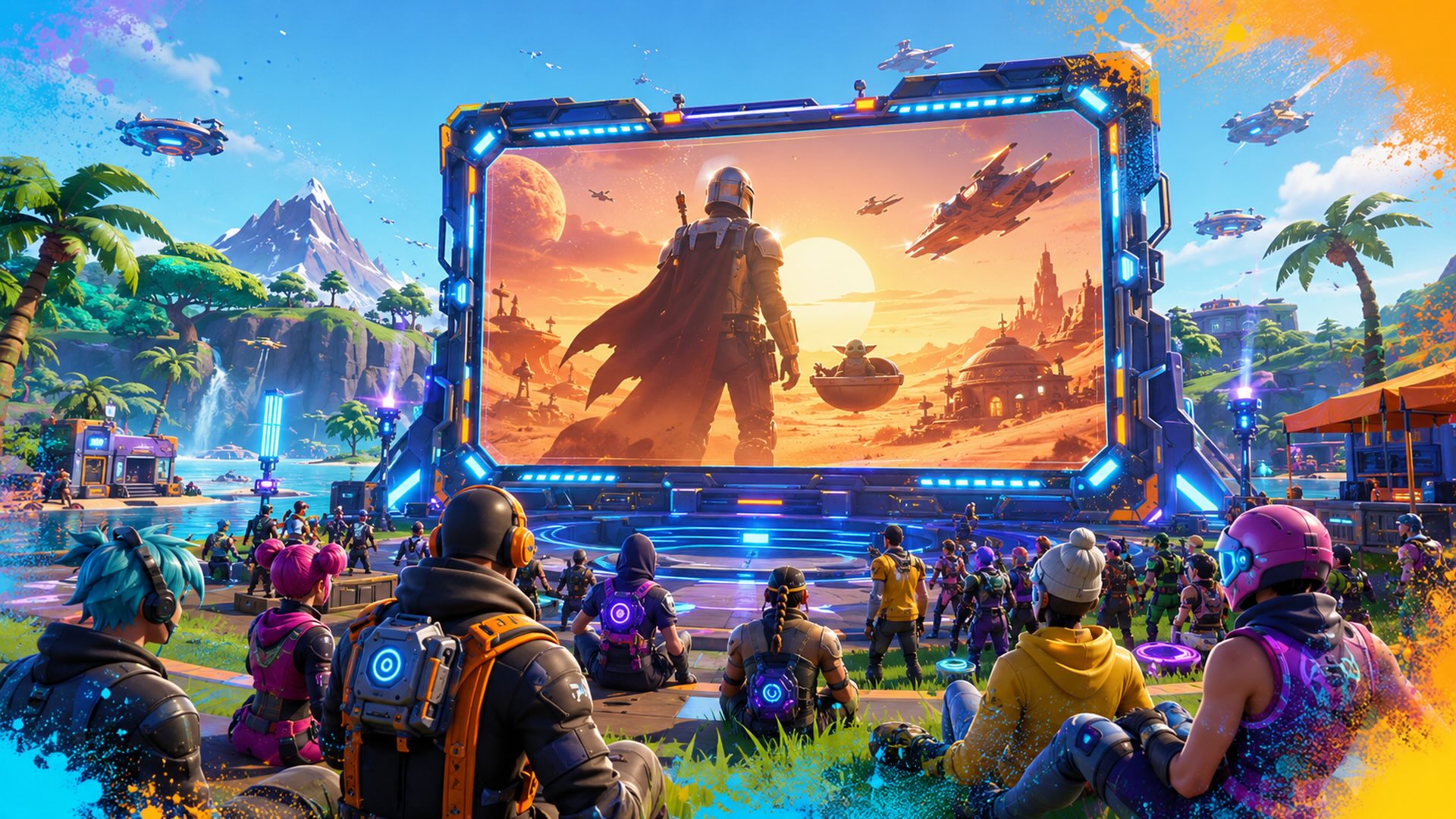 Fortnite streams first 10 minutes of The Mandalorian and Grogu
