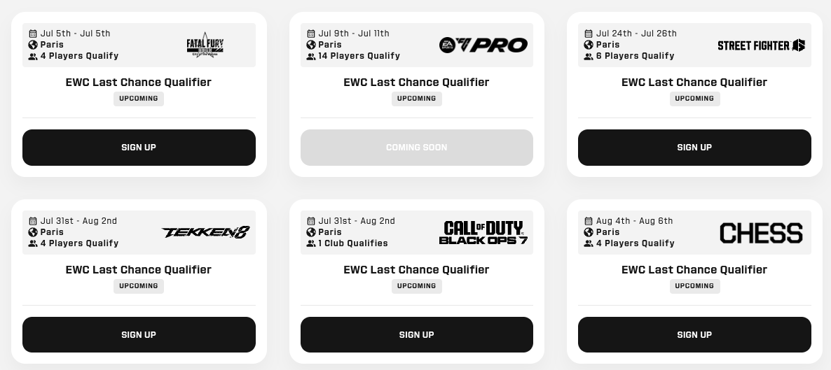 Esports World Cup Foundation 2026 to hold Last Chance Qualifiers in few titles - news.white.market
