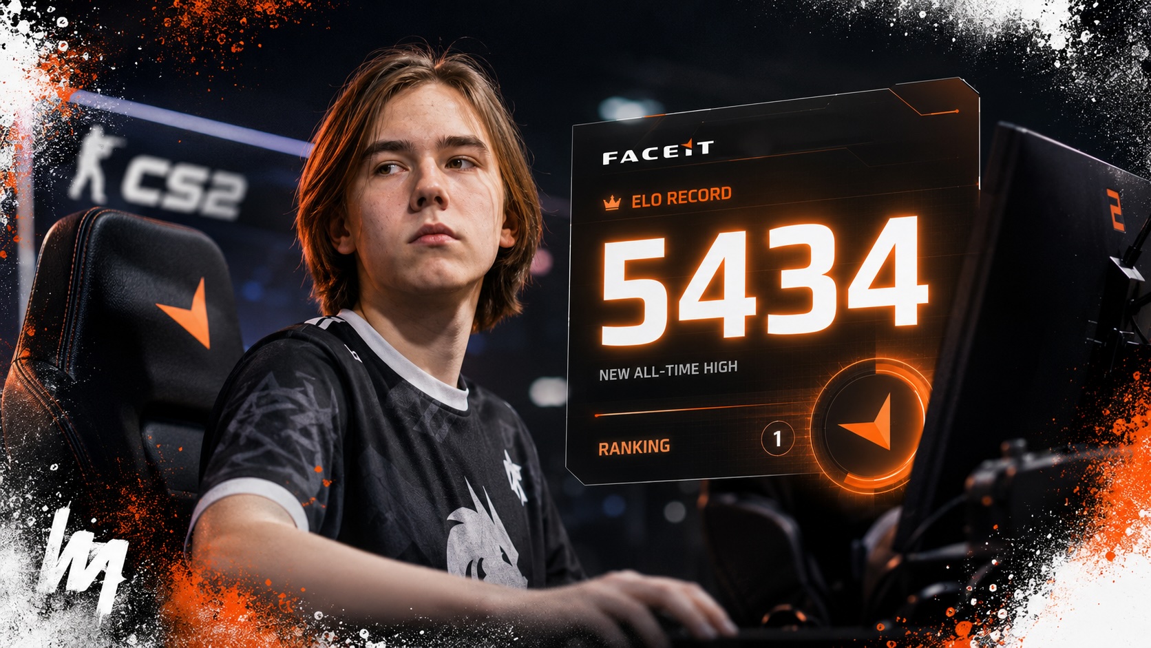 Donk pobił rekord ELO na FACEIT — 5434 pkt