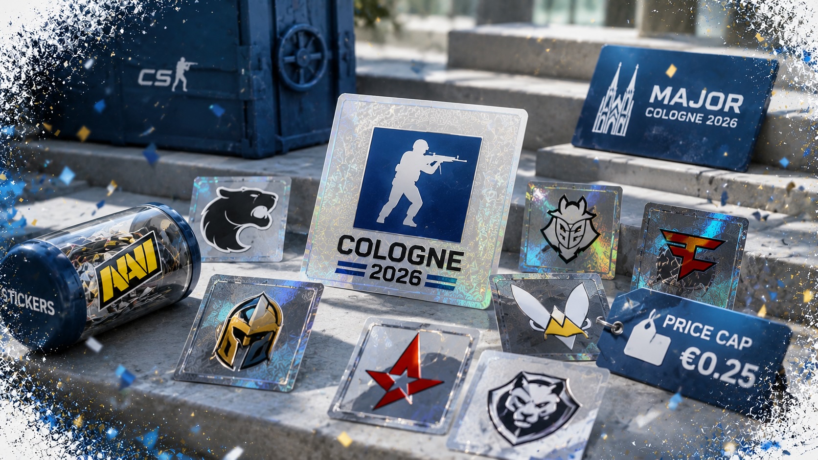 Valve launches square-ranked Cologne Major stickers, caps price