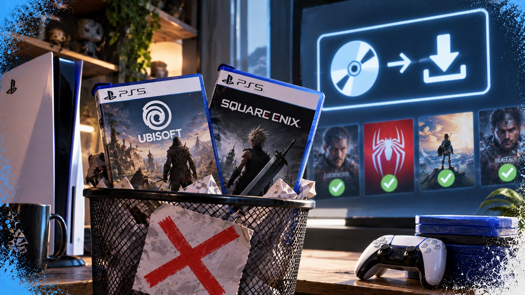 Fani: Ubisoft i Square Enix poza testem disc-to-digital
