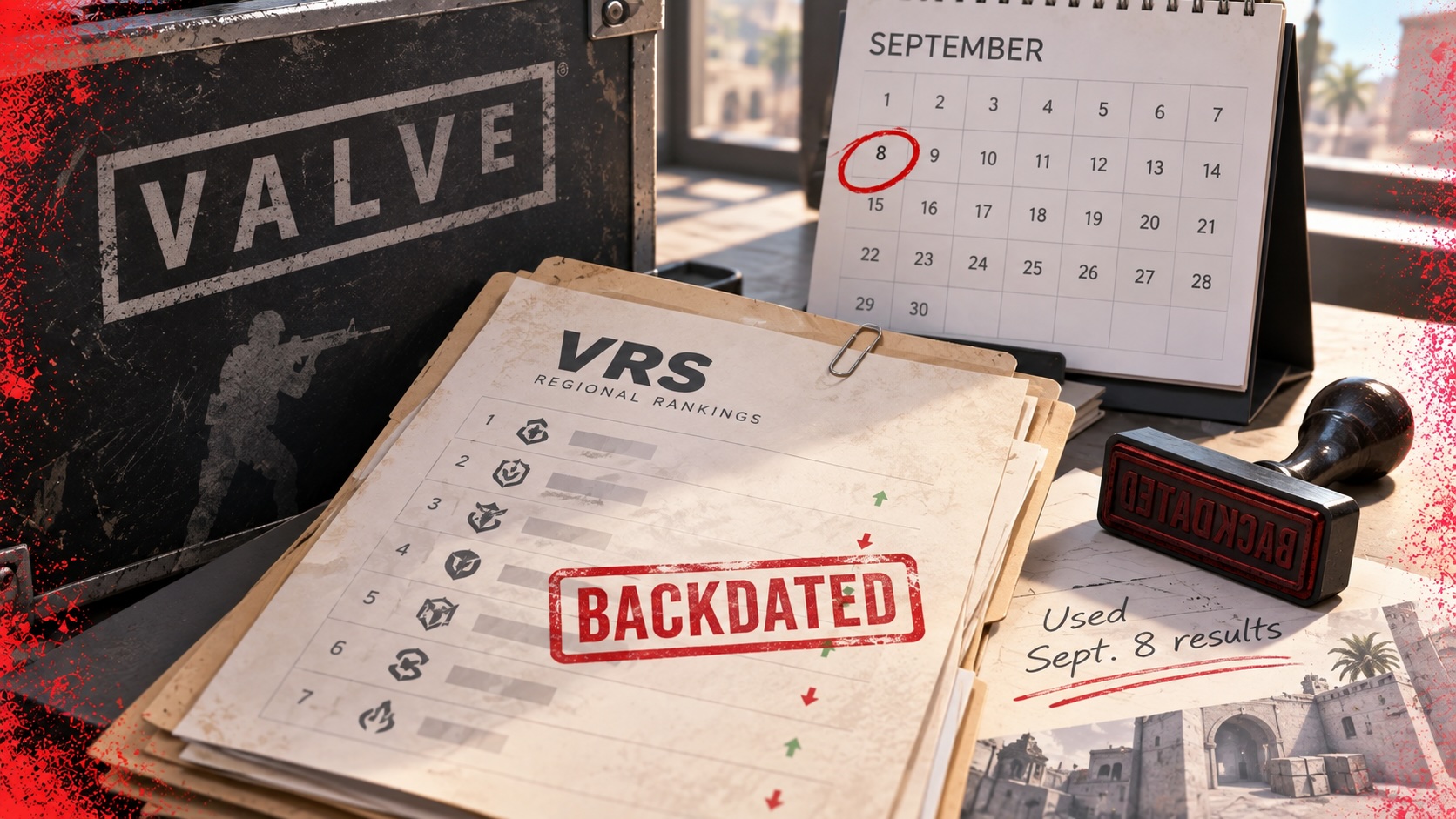 Valve backdated September VRS but used Sept. 8 results